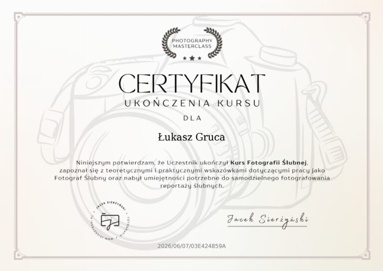 Certyfikat szkolenia